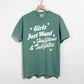 Girls Just Want Halftime & Tailgates Graphic Tee | Football Game Day Shirt
