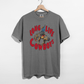 Long Live Cowboys Graphic Tee in gray with a vintage rodeo bucking horse and rider graphic and bold red lettering