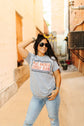 Make America Cowboy Again Banner graphic tee unisex fit cotton polyester blend made in USA