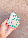 Middle Finger Ghost Freshie air freshener with customizable colors and scents
