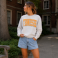 Tennessee Vintage Collegiate Graphic Crewneck Sweatshirt | Oatmeal Heather Premium Fleece Pullover