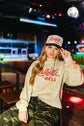 Raisin' Hell Graphic Sweatshirt made in USA unisex fit cotton poly blend printed on Gildan