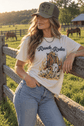 Ranch Rodeo Cowboy roping graphic tee unisex 100% US cotton Gildan made in USA