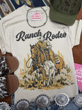 Ranch Rodeo Cowboy roping graphic tee unisex 100% US cotton made in USA
