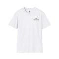 Rusty Feather logo t-shirt front and back with American Waterfowl graphic