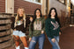 Unisex sweatshirt with sequin mallard duck patch on cotton-poly blend