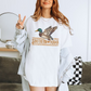 Southern Mama Duck T Shirt in white cotton with a flying mallard duck and orange Southern Mama graphic