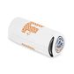 Tennessee Checker TN Can Cooler with white polyester exterior, orange checkerboard TN letters, handwritten script, and Lake Martin emblem, soft black foam interior