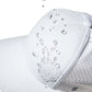 Thin Blue Line Hat in white water-repellent performance fabric with perforated side panels and curved bill