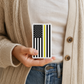 Thin gold line American flag sticker honoring 911 dispatchers