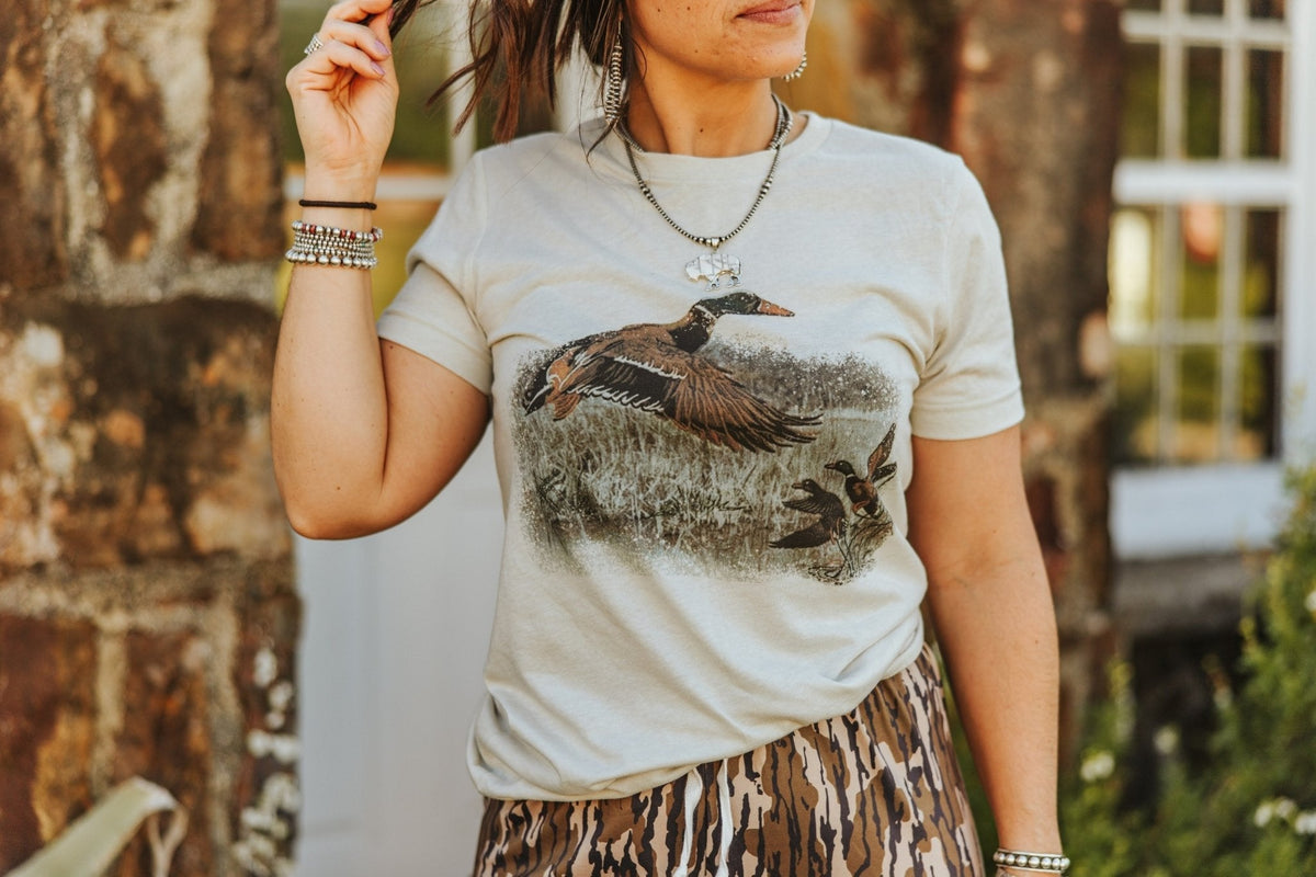 Vintage Duck Graphic Tee unisex fit 100% cotton made in USA