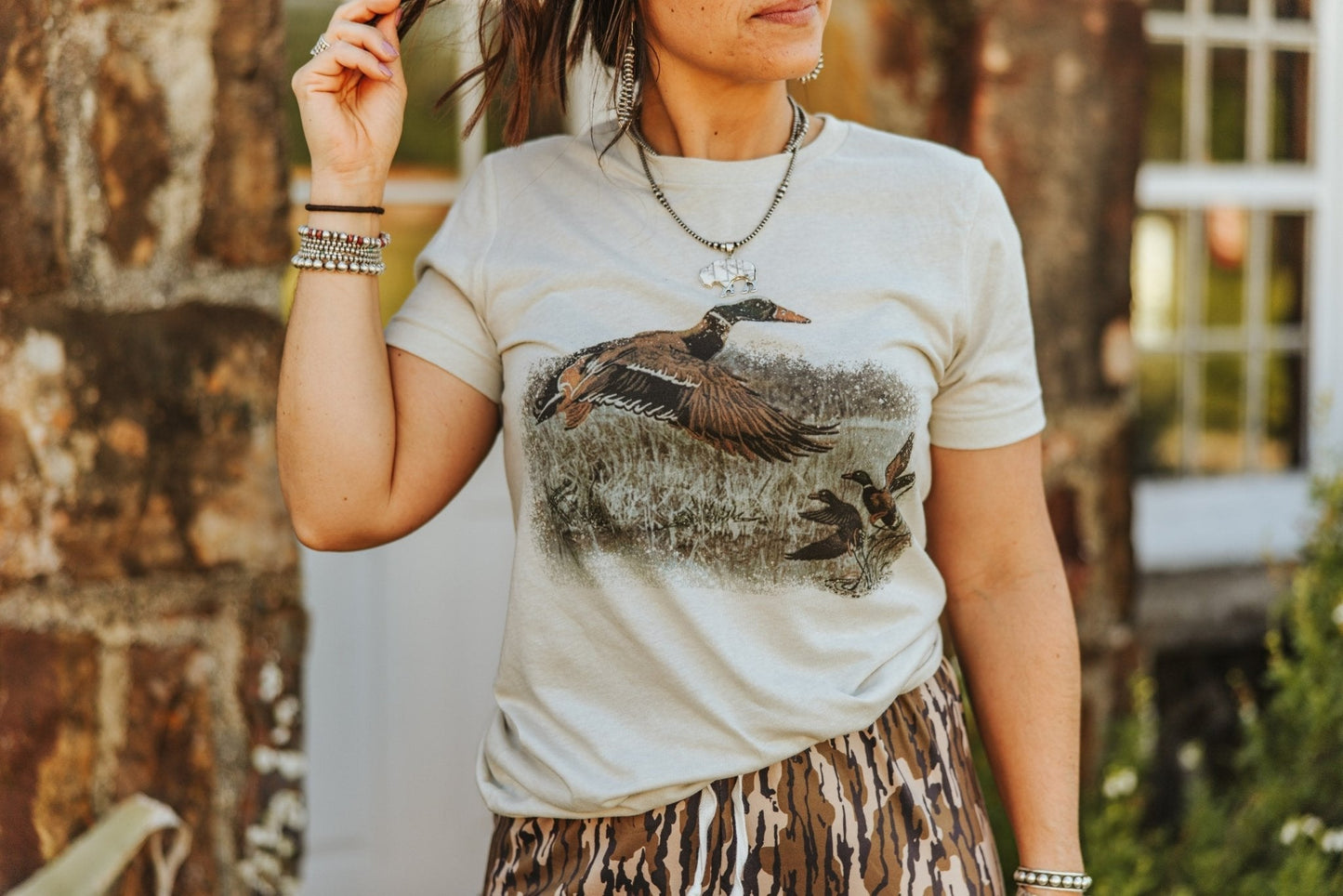 Vintage Duck Graphic Tee unisex fit 100% cotton made in USA