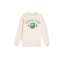 Vintage Game Day Football sweatshirt in cream with green distressed lettering and vintage football graphic